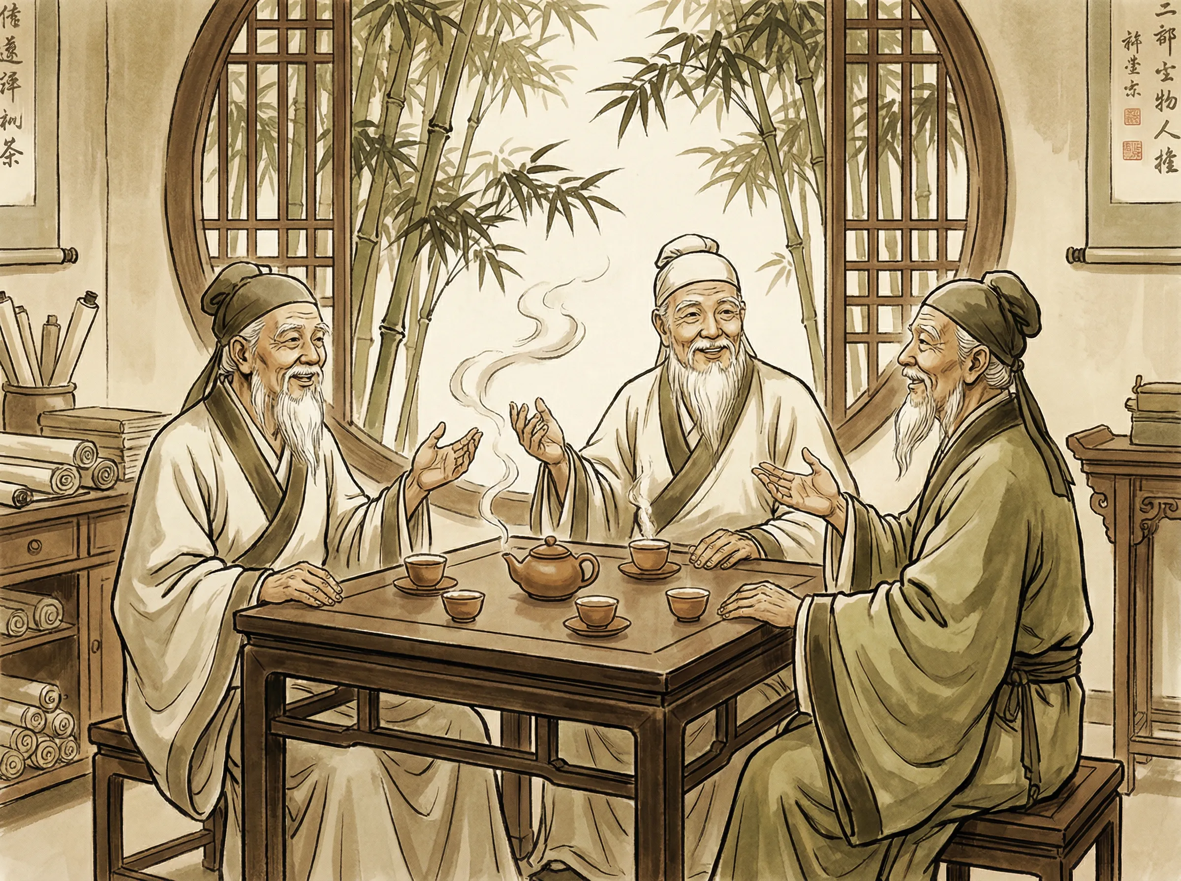 星空体育宗师论道茶馆场景